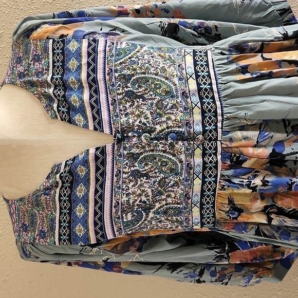 UMGEE Floral Midi Lenght Long Sleeve Dress Top - Picture 2 of 7